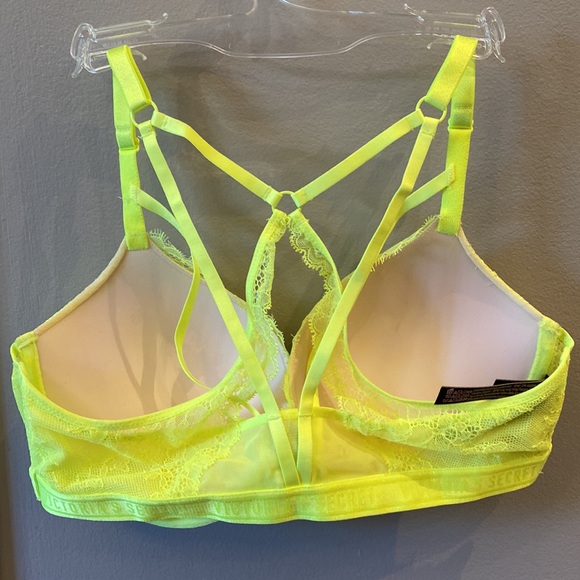 NWT! Victoria’s Secret neon yellow push up bra - Picture 3 of 3